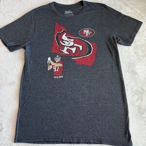 Majestic Threads San Francisco 49ers Nick Bosa Flag Mens Graphic T-Shirt XL